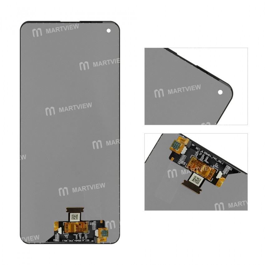 OLED LCD Display Touch Screen Digitizer Assembly Replacement for Samsung Galaxy A21S - Black