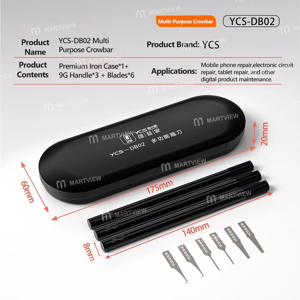 ycs db-02-multi-function-spudger-set-for-hard-drive-ic-cpu-removal-and-adhesive-stripping-8