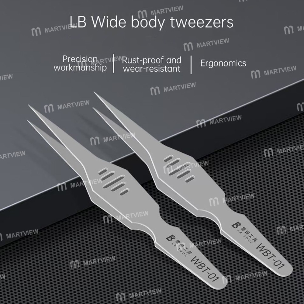 lb tool-wbt-01-high-precision-ultrafine-alloy-mach-wide-body-tweezers-2
