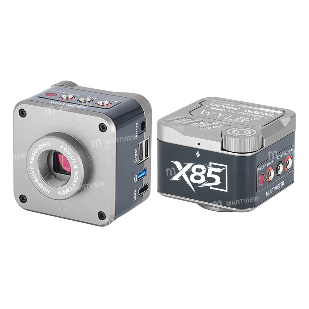 wylie x85-hdmi-usb-dual-output-4k-hd-microscope-camera-with-thermal-imaging-multimeter-functions-1