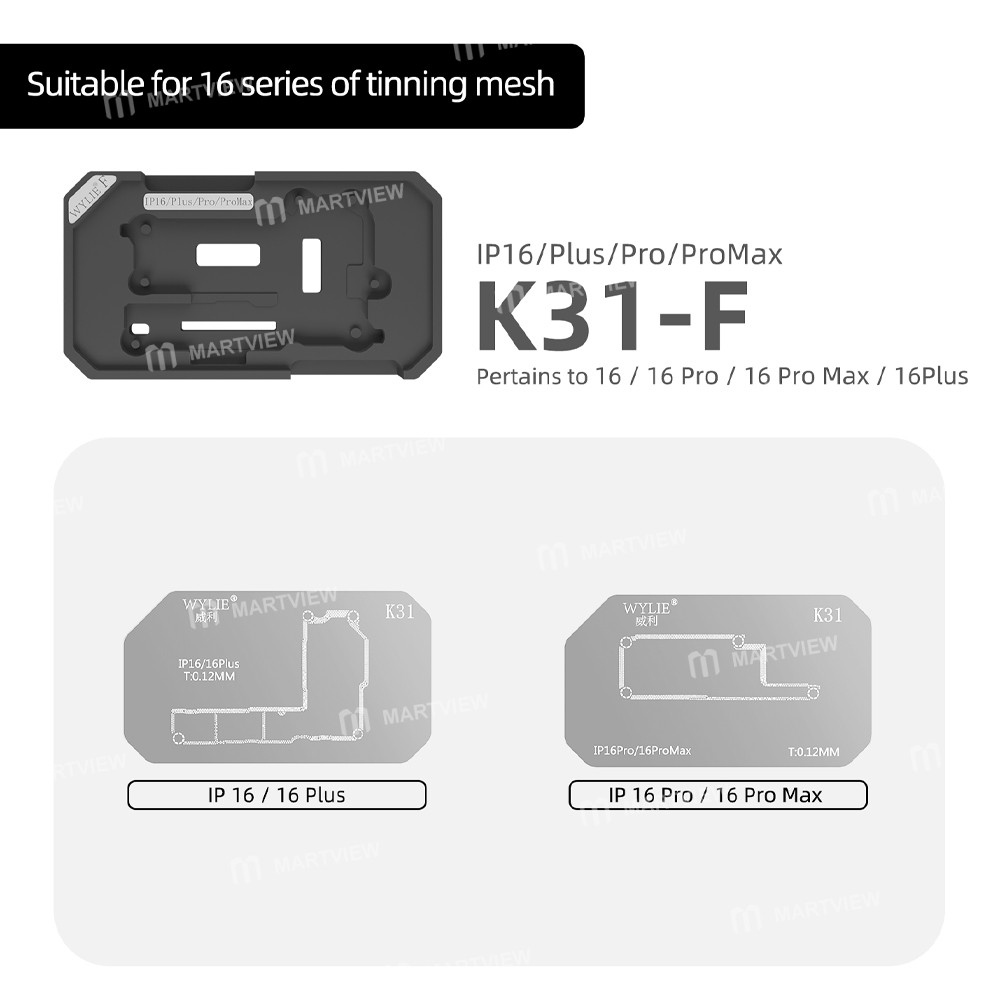 wylie wl-k31-012mm-motherboard-middle-layer-planting-tin-platform-set-for-iphone-x-to-17pro-max-12