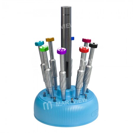 Relife RL-078 360° Rotate Multi-function 19-holes Large Capacity Screwdriver Storage Box