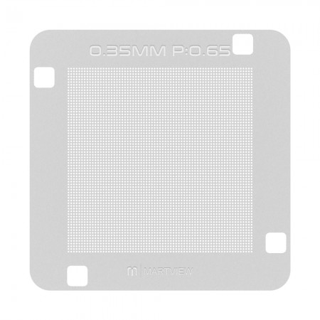 Martview RB-03 0.35MM P:0.65 Spacing Solder Balls Universal BGA ICs Reballing Stencil Net