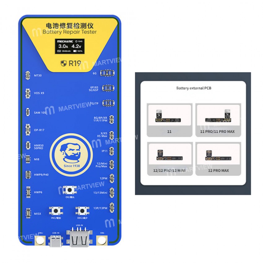 mechanic r19-battery-activated-repair-tester-for-iphone-11-to-13pro-max-and-android-phones-5