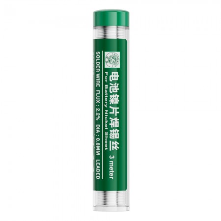 Xuanxing 0.8mm Portable No-clean Leaded Battery Nickel Sheet Soldering Tin Wire - 3 Meter