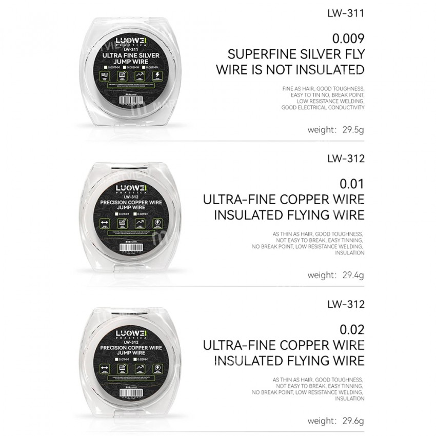 luowei mobile-phone-repair-copper-silver-jump-wire-8