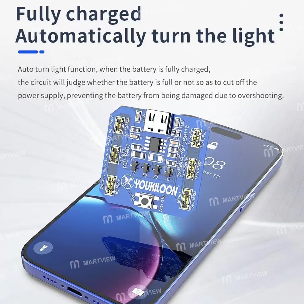 youkiloon you-ba01-battery-activation-charging-board-supports-iphone-8-to-16-series-3