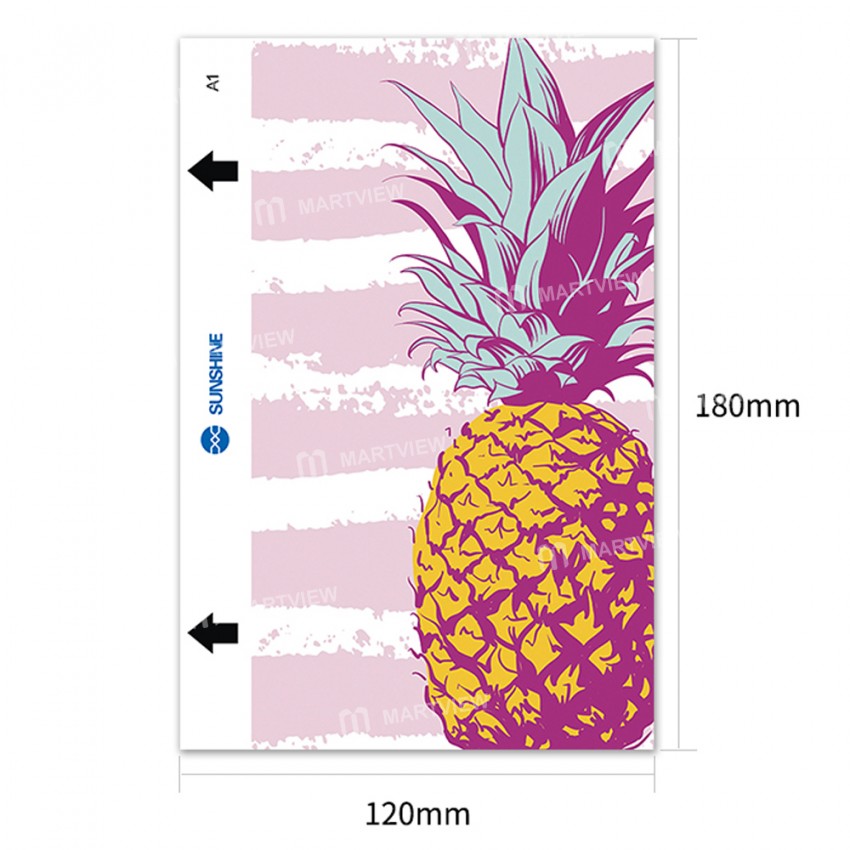 Sunshine SS-057D Mobile Phone Back Cover Protection Color Film for SS-890C Cutting Machine - 50Pcs