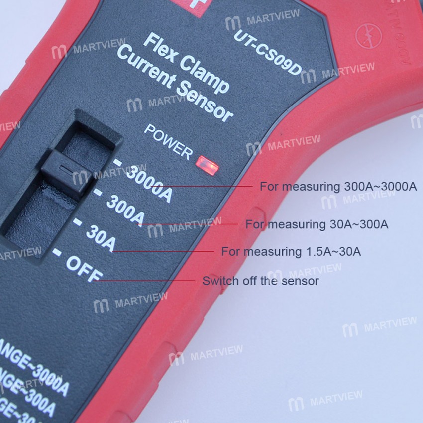 UNI-T UT-CS09D 3000A AC Current Flexible Clamp Multimeter Applicable to UT206B/UT208B