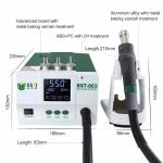 BEST 863 Lead-Free Intelligent LCD Digital Display Thermostatic Heat Gun Rework Station