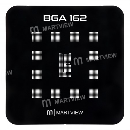 Martview EMMC / EMCP / UFS BGA162 Black Reballing Stencil Tin Net