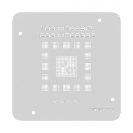 Martview RB03-MT7 CPU BGA Reballing Stencil for MTK Dimensity 1100 MT6891Z / 1200 MT6893Z