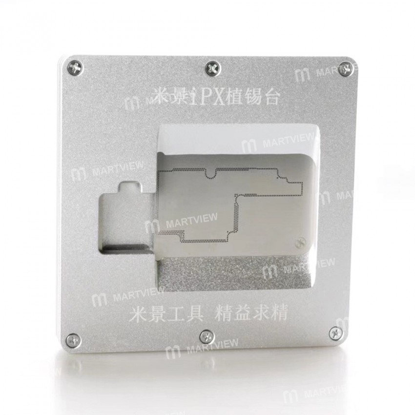 MiJing 2 in1 BGA Reballing Stencil Platform Jig Fixture Motherboard Fixure for iPhone X