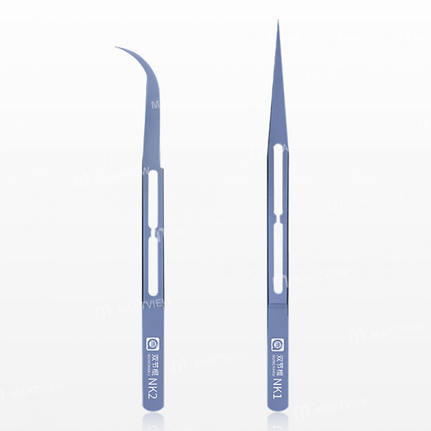 Amaoe NK1 / NK2 Non-magnetic Super Toughness Industrial Titanium Alloy Tweezers for Phone Repair