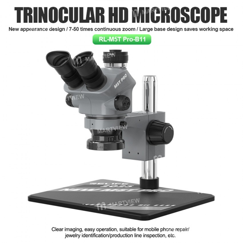 relife rl-m5t-pro-7-50x-continuous-zoom-hd-trinocular-stereo-microscope-head-8