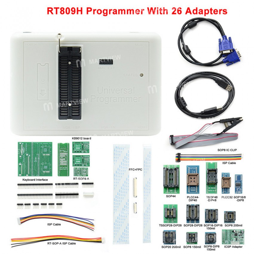 RT809H NAND EMMC MCU Universal High Speed Read and Write Programmer