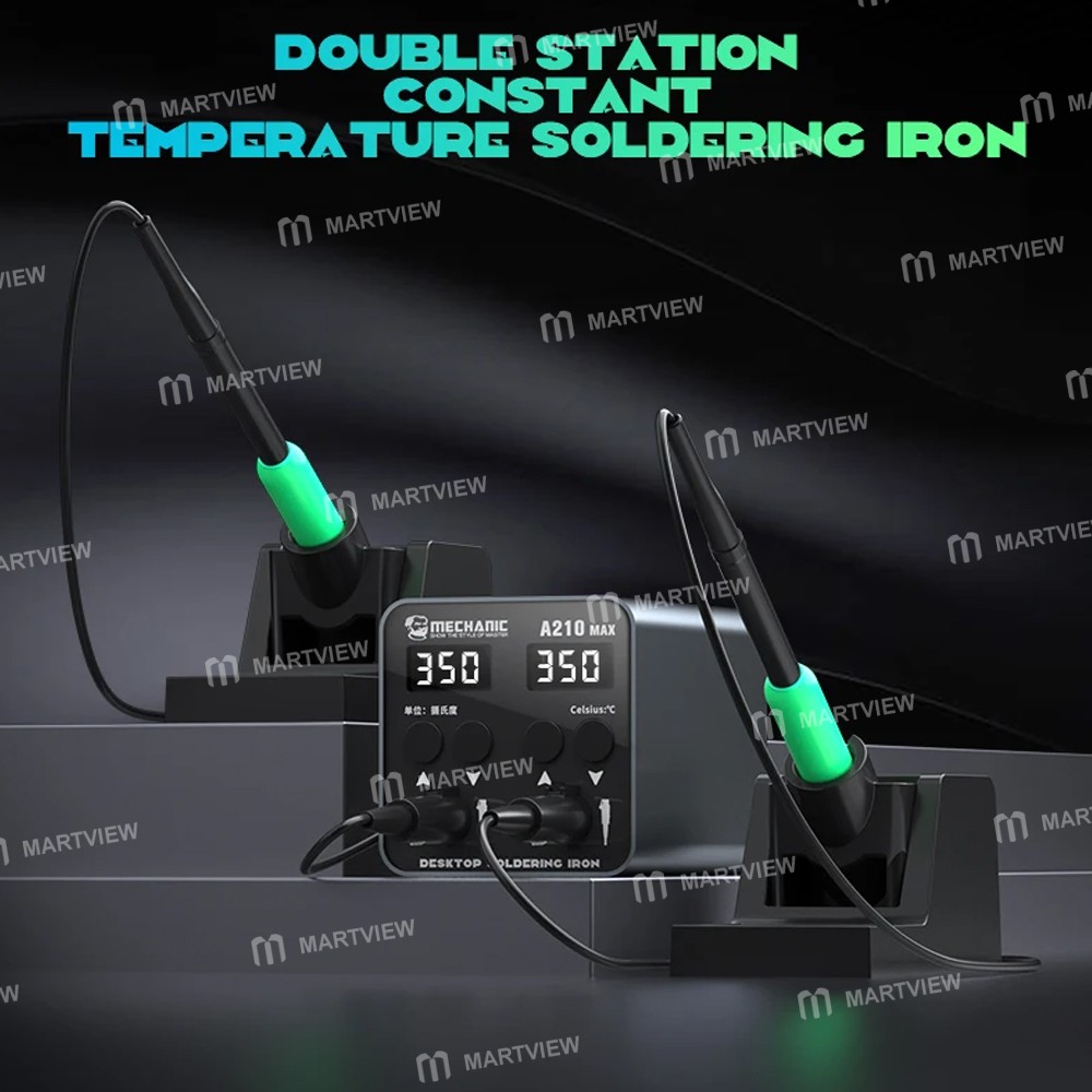 mechanic a210-max-double-station-intelligent-digital-display-temperature-control-soldering-station-2