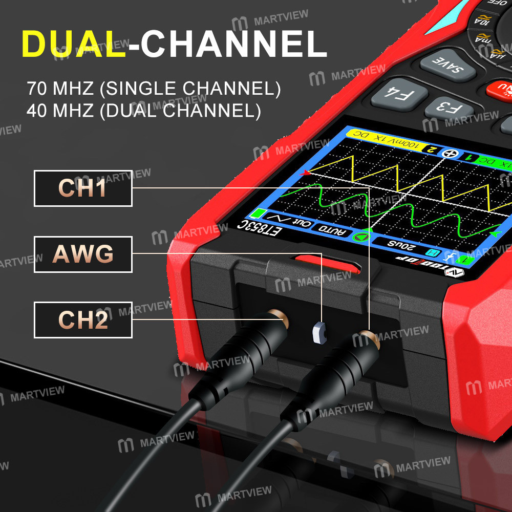 tooltop et853c-handheld-3-in-1-rms-multimeter-dual-channel-oscilloscope--signal-generator-9