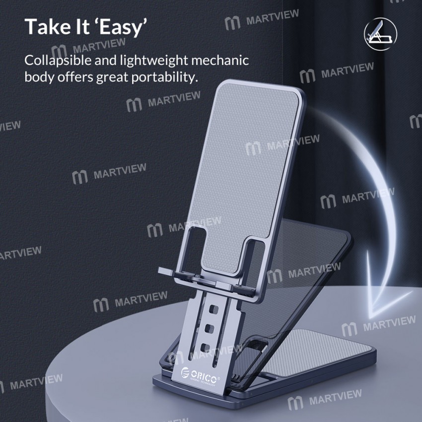 Orico MPH02 Metal or ABS Foldable Mobile Phone Stand for iPhone / Xiaomi / Samsung / Huawei