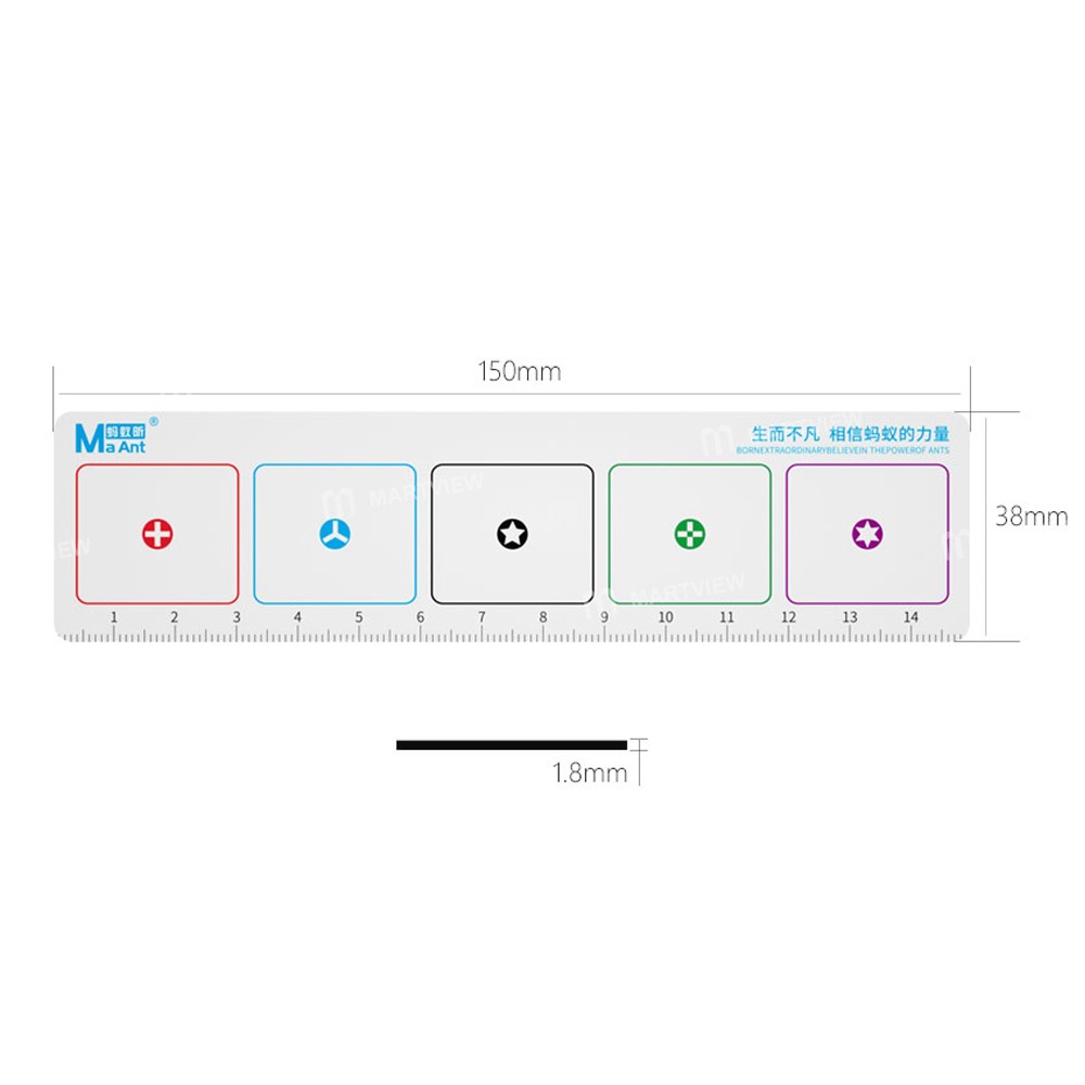 maant cx-002-portable-dual-use-magnetic-screws-storage-mat-with-measuring-ruler-12