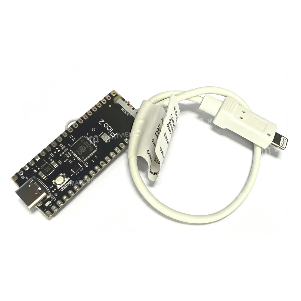 raspberry pi-pico-2--rp2350-microcontroller-development-board-with-lightning-flash-cable-for-iphone-