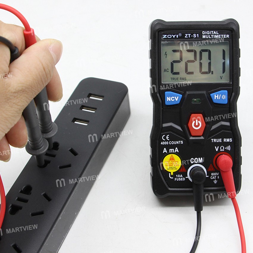 Zoyi ZT-S1 Auto-ranging True RMS Digital Multimeter with NCV/LCD Backlight/Flashlight