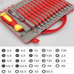 3017 26-in-1 Precision Removable Magnetic Insulated Screwdriver Set for Household Repair