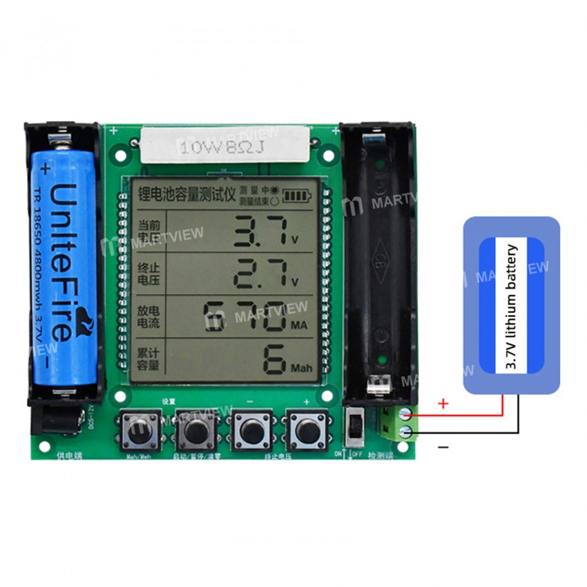 XH-M239 High Precision 18650 Lithium Battery Digital True Capacity Tester with LCD Display
