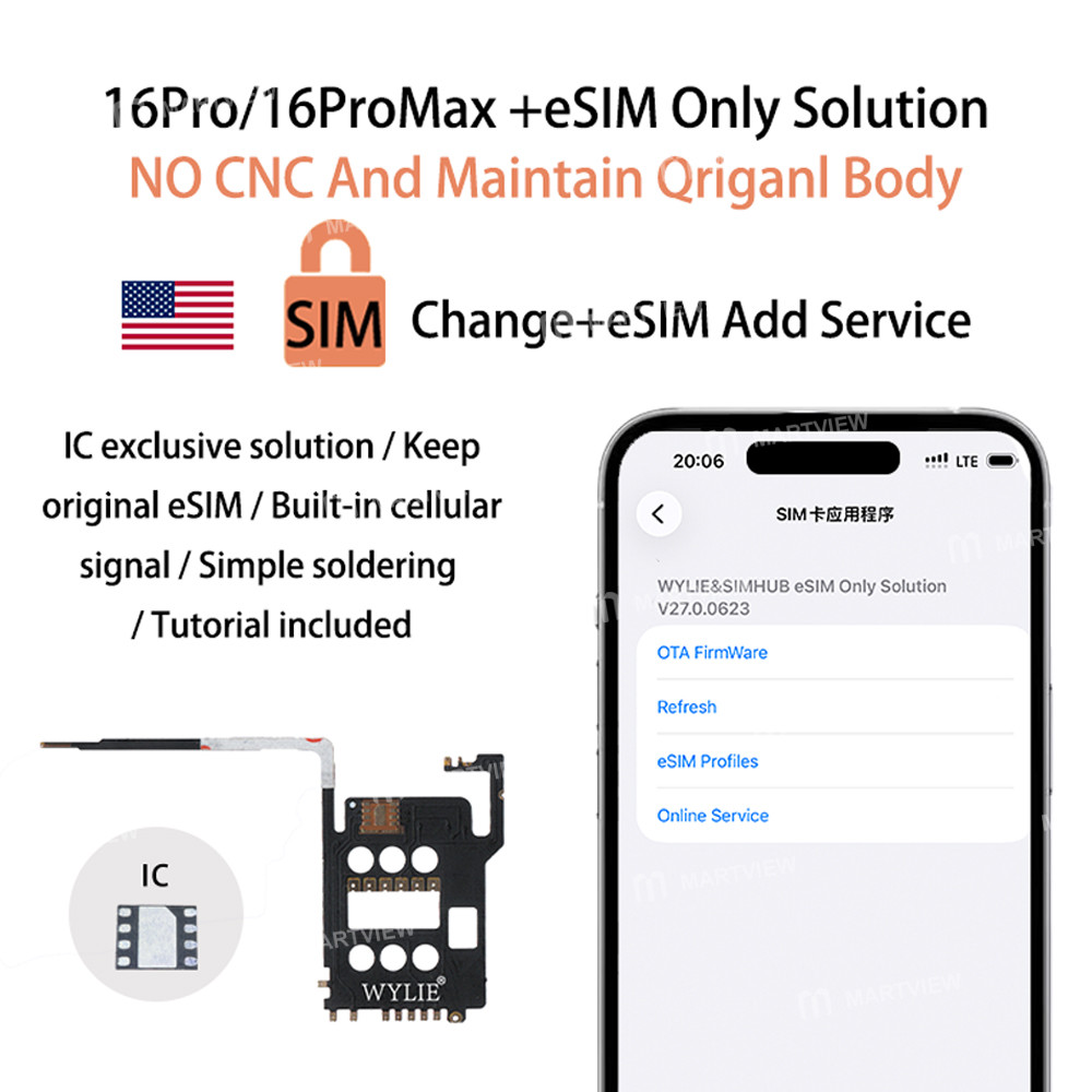 wylie esim-only-solution-no-cnc-maintains-original-body-for-us-version-iphone-16-pro-16pro-max-1