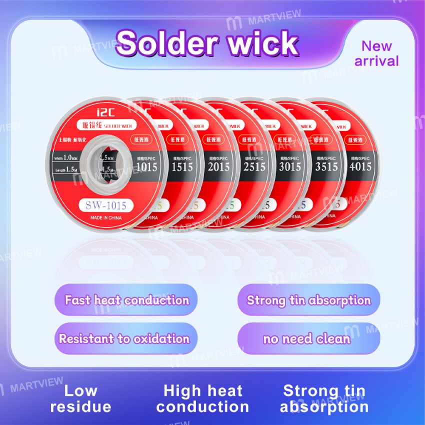 i2c 15m-low-residue-solder-wick-for-mobile-phone-pcb-board-repair-4
