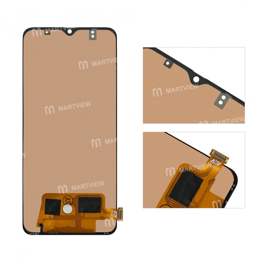 LCD Display Touch Screen Digitizer Assembly Replacement for Samsung Galaxy A70 - Black