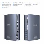 Orico TB3-S3 15-in-1 4K HDMI Thunderbolt 3 40Gbps Type-C Multi-function Docking Station