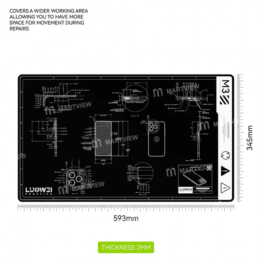 luowei lw-m3-27-inch-large-high-temperature-resistance-multifunction-repair-insulation-pad-6