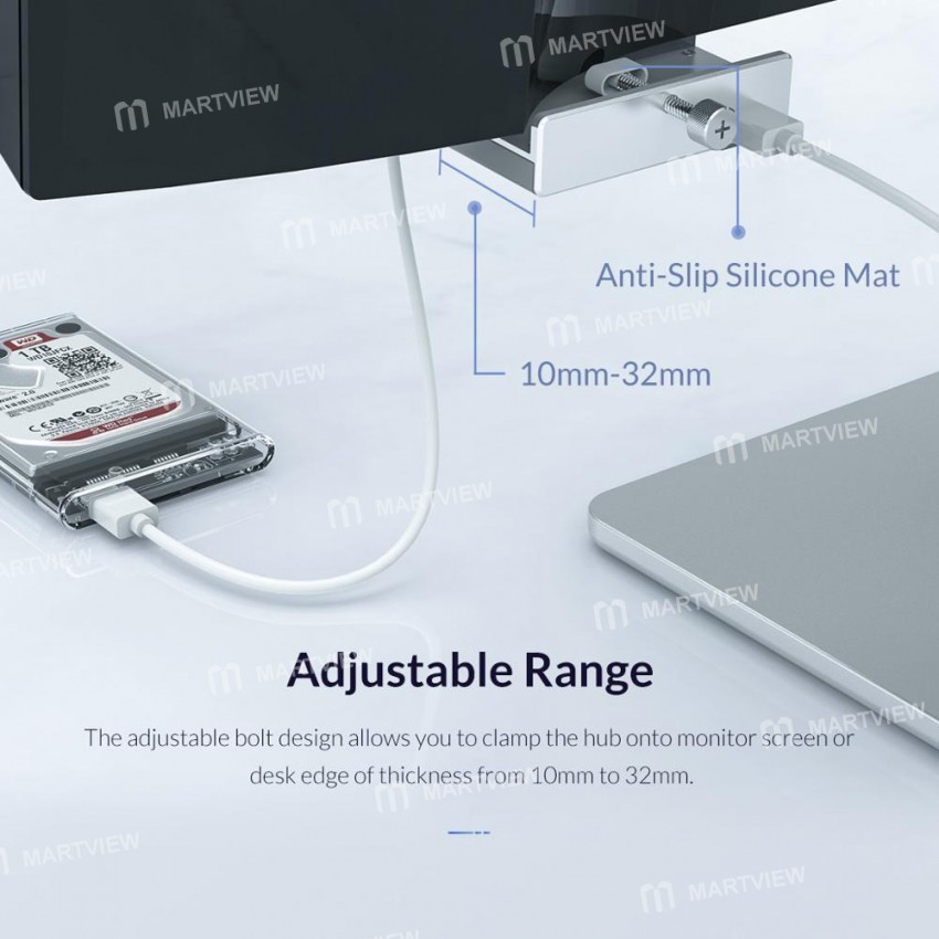 Orico Aluminum External 4 Ports Clip-type USB 3.0 HUB