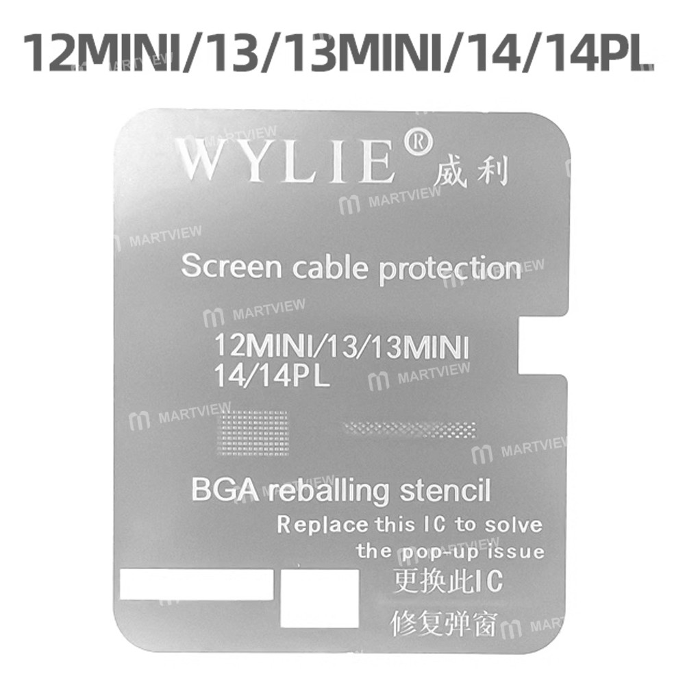 wylie screen-ic-transplant-protective-tin-plating-bga-reballing-stencil-for-iphone-12-16-series-3