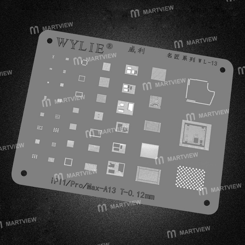 Wylie BGA Reballing Stencil for iPhone / iPad Motherboard Repair