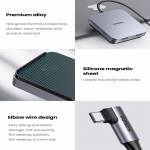 Ugreen CM521 Magnetic 5-in-1 USB 3.0 to TF / SD Card Type-C HUB for iMac All-in-one