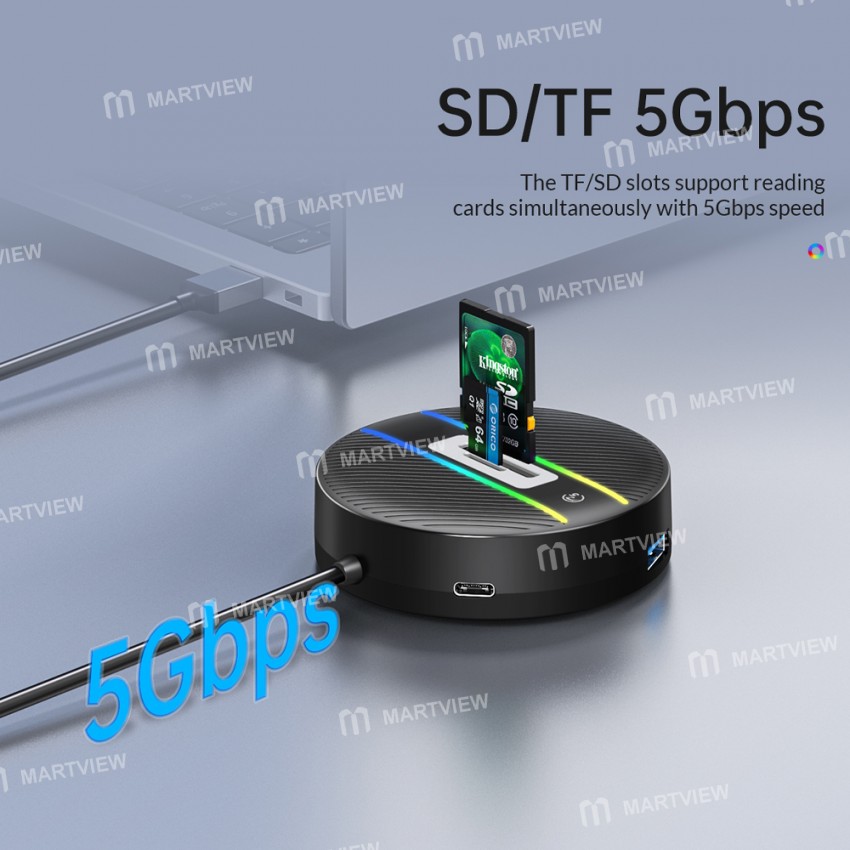 orico ys1-c2-usb-c-to-usb-a-4-port-desktop-type-usb-30-5gbps-high-speed-expansion-hub-13