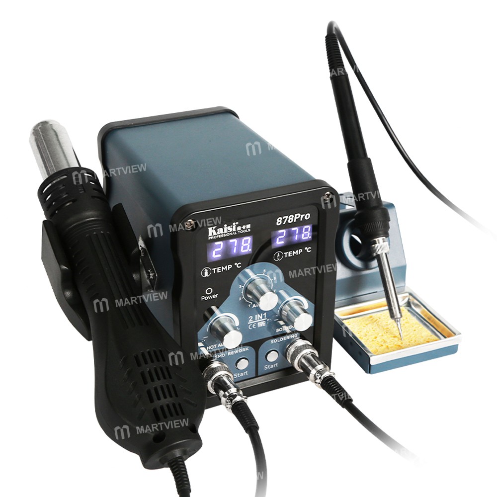 kaisi 878pro-2-in-1-smart-sleep-lead-free-digital-display-hot-air-gun-soldering-iron-station-2