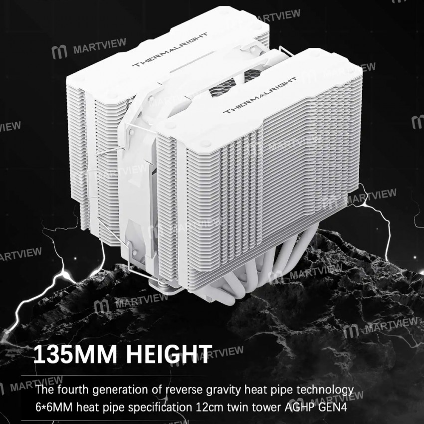thermalright pa120-mini-6-heat-pipe-twin-towers-air-cooled-radiator-support-inter-lga1700-amd-am5-6
