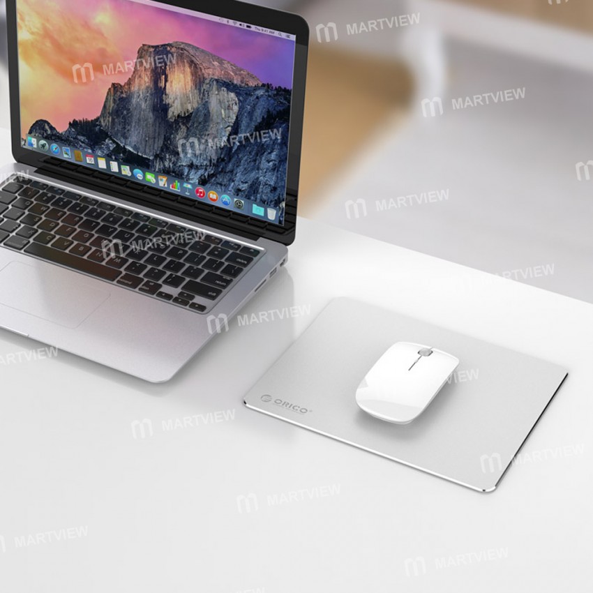 Orico Portable Double Side Waterproof Ultrathin Metal Aluminum Mouse Pad