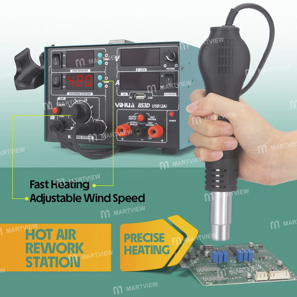 yihua 853d-usb-2a-3-in-1-led-digit-display-hot-air-gun-soldering-iron--15v-2a-dc-power-supply-8