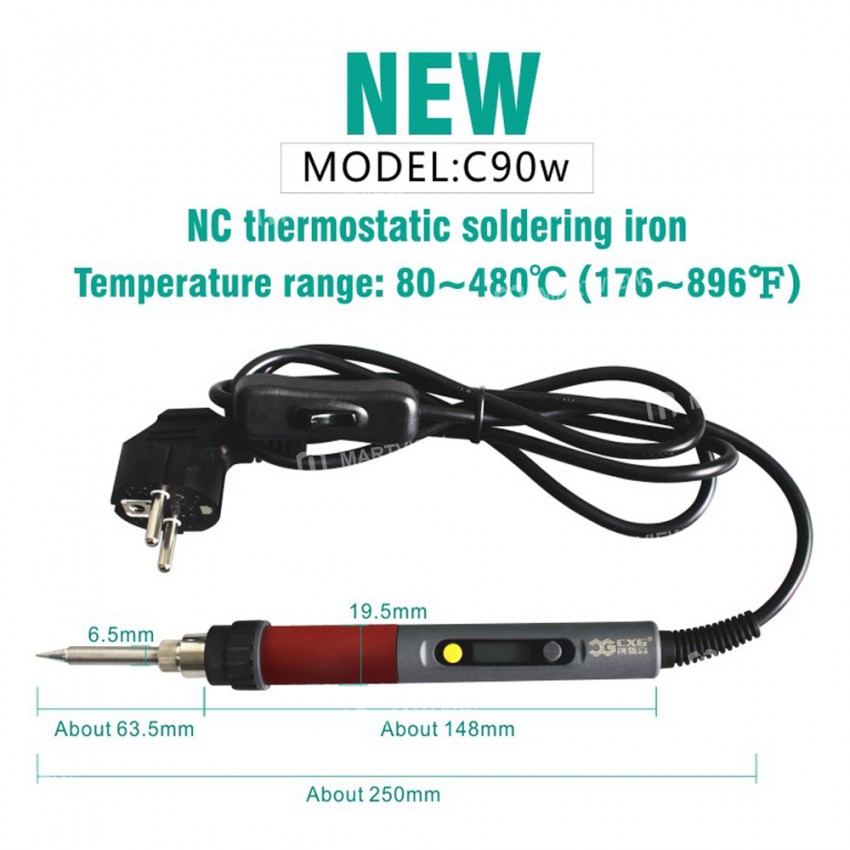 cxg c60w-c90w-c110w-lcd-digital-display-adjustable-temperature-electric-soldering-iron-9