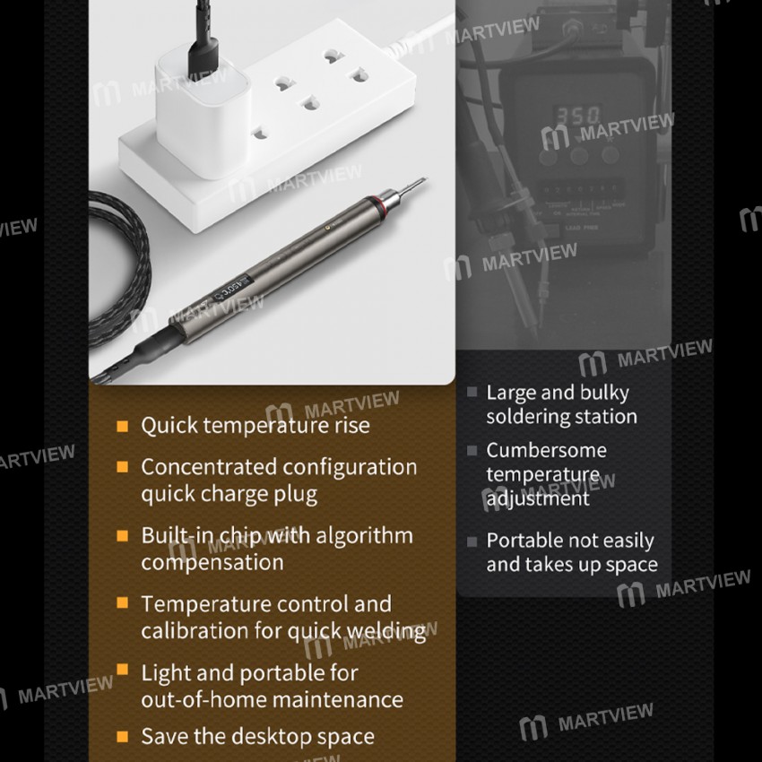 Qianli MEGA-IDEA 20W 115 Series Quick Charge Nano Electric Iron for PCB Welding Repair