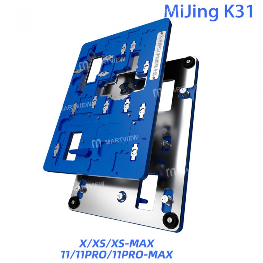 MiJing K31 6in1 Universal Multifunction PCB Board Holder Fixture for iPhone X / Xs / Xs Max / 11 / 1