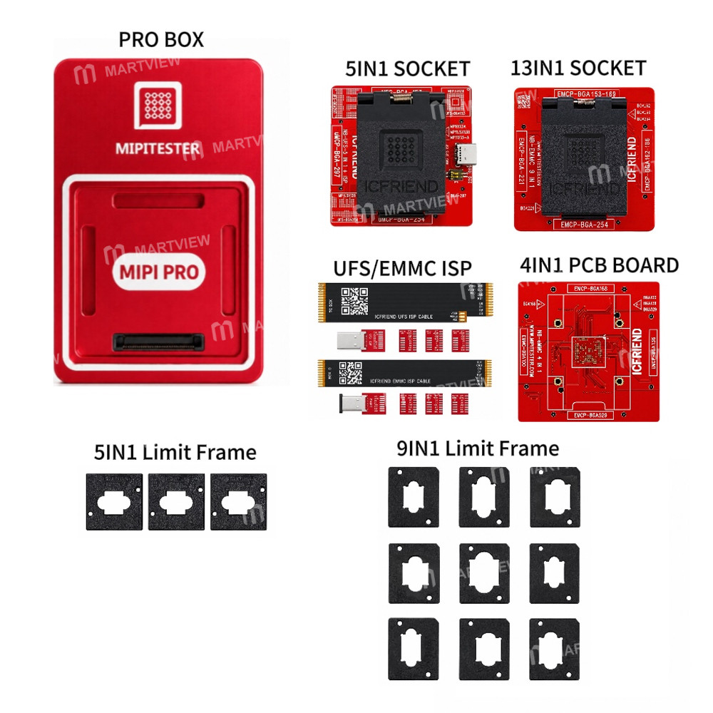 mipi pro-box-nb-ufs-5in1-254-153-297-adapter--nb-emmc-13-in-1-adapter--4-in-1-pcb-board--isp-cable-2