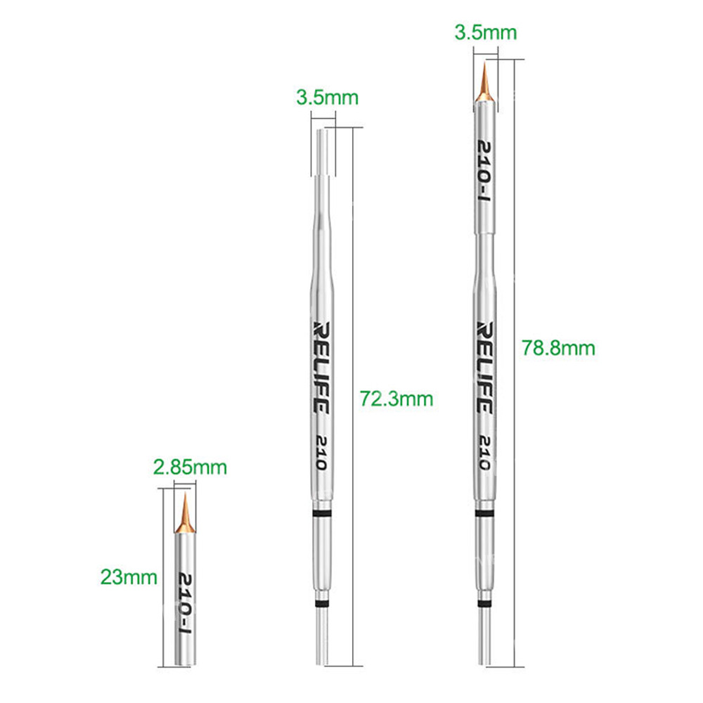 relife 210-soldering-iron-tip-with-5pcs-ultra-sharp-needles-for-screen-motherboard-flying-wire-6