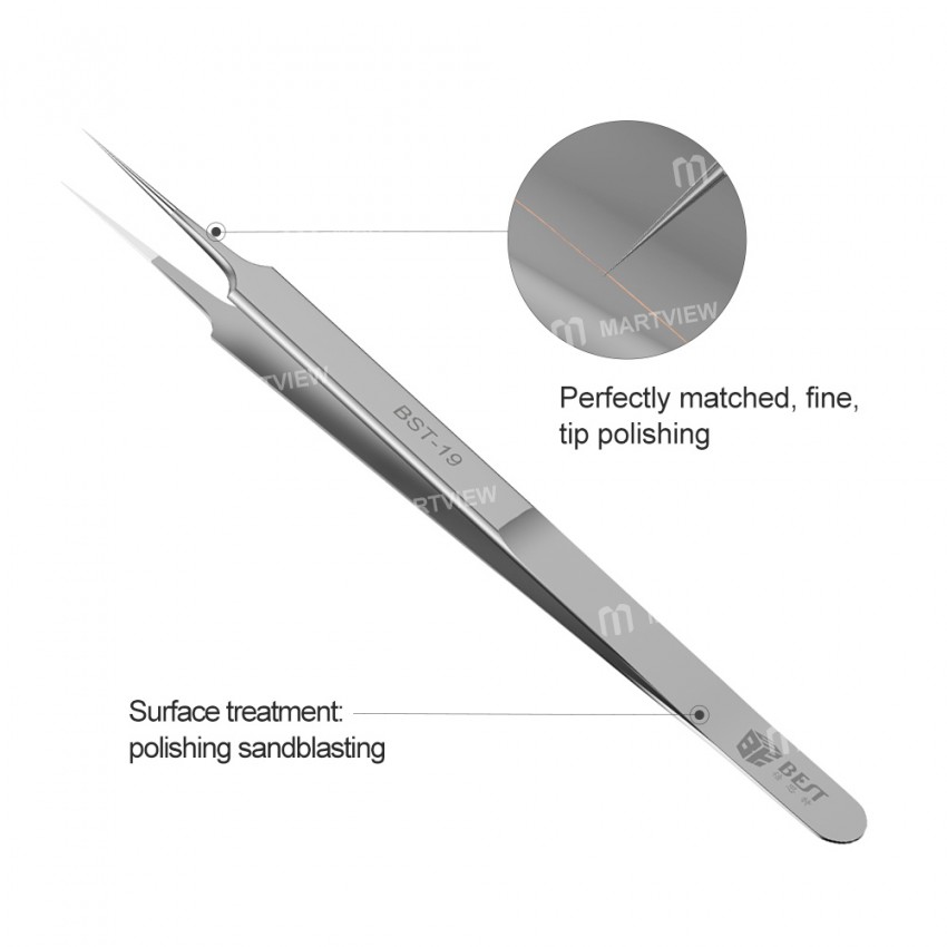BST-18 / BST-19 Apple Mobile Phone Repair Fingerprint 0.02mm Flying Line Special Tweezer