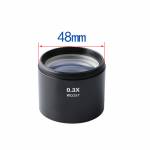 0.3X 48mm Stereo Microscope Barlow Adapter Lens