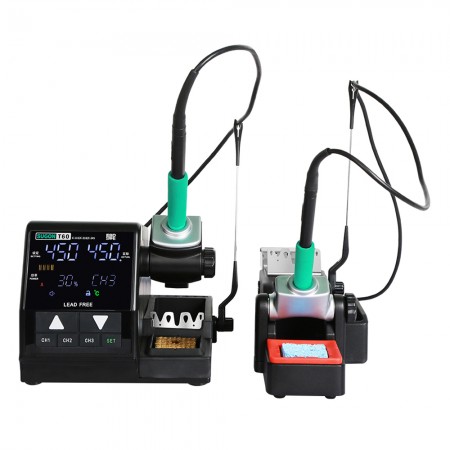 Sugon T60-TJ8 Double Station Soldering Station Compatible with 115 / 210 / 245 / 470 Handle